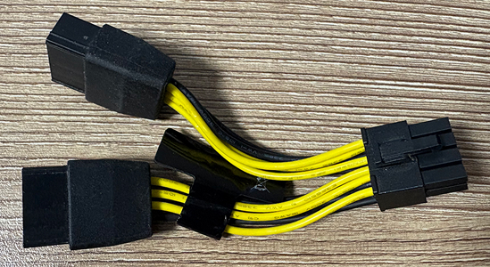 Переходник питания 2 PCI на CPU