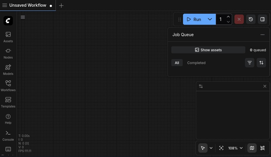 Веб-интерфейс ComfyUI